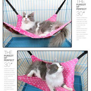 Hammock Swing Bed for Puppy Cat Kitten  Ferret Bunny Rabbit Rat Small Animals